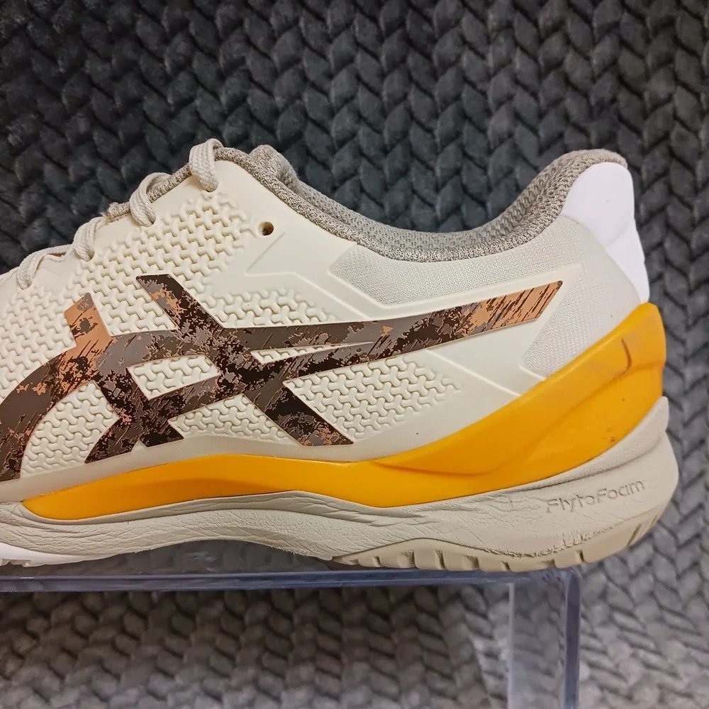 Asics Gel Resolution 8 LE Earth Day Men's Tennis Shoes Cream Putty Size 11